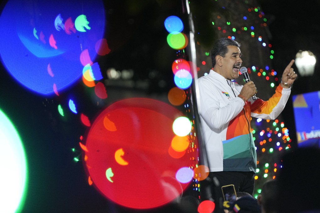 Venezuelan President Nicolas Maduro speaks to supporters in Caracas in December last year. Photo: AP