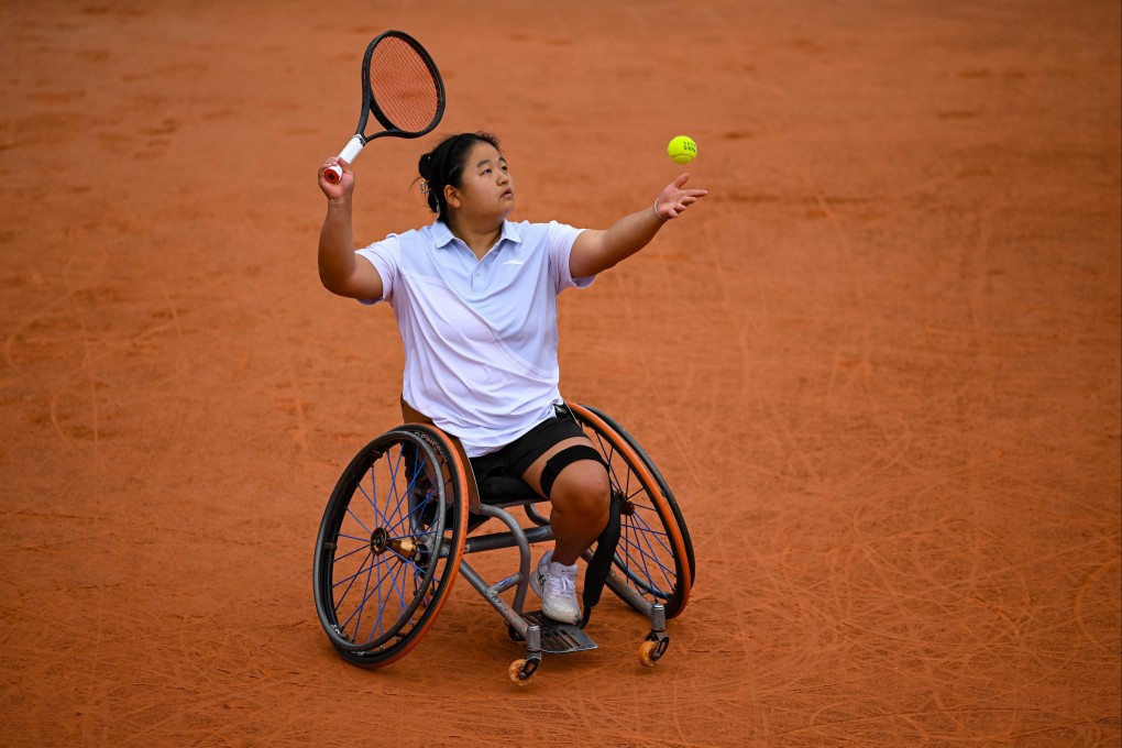 Wang Ziying of China during her victory over Angelica Bernal in the quarter-finals. Photo: Getty Images