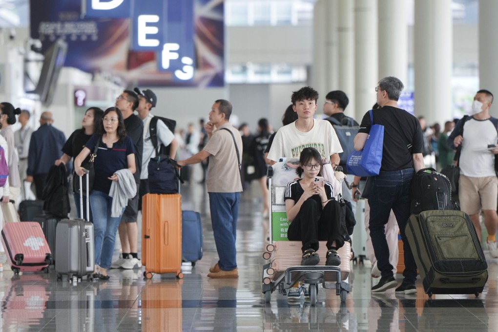 The Airport Authority said a total of 38 flights were cancelled on Thursday due to Super Typhoon Yagi. Photo: Sam Tsang
