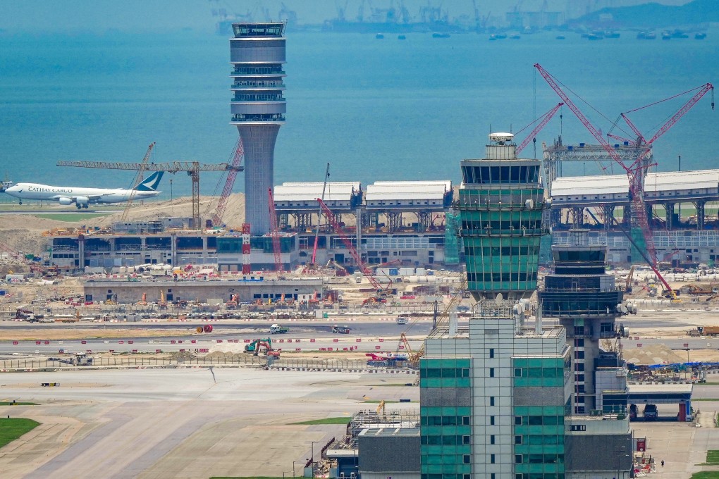 Some of the migrant workers who were allegedly exploited were hired to work on the construction of Hong Kong International Airport’s third runway. Photo: May Tse