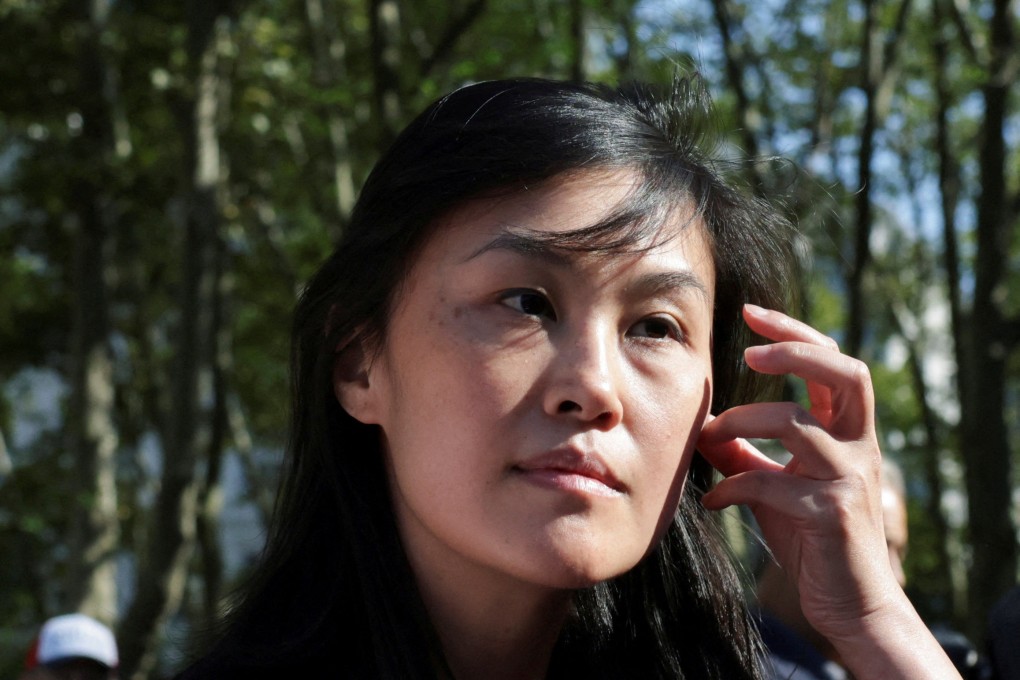 Linda Sun, a former deputy chief of staff to New York Governor Kathy Hochul, exiting US District Court in Brooklyn on Tuesday after being charged with acting as an unregistered agent of China’s government. Photo: Reuters