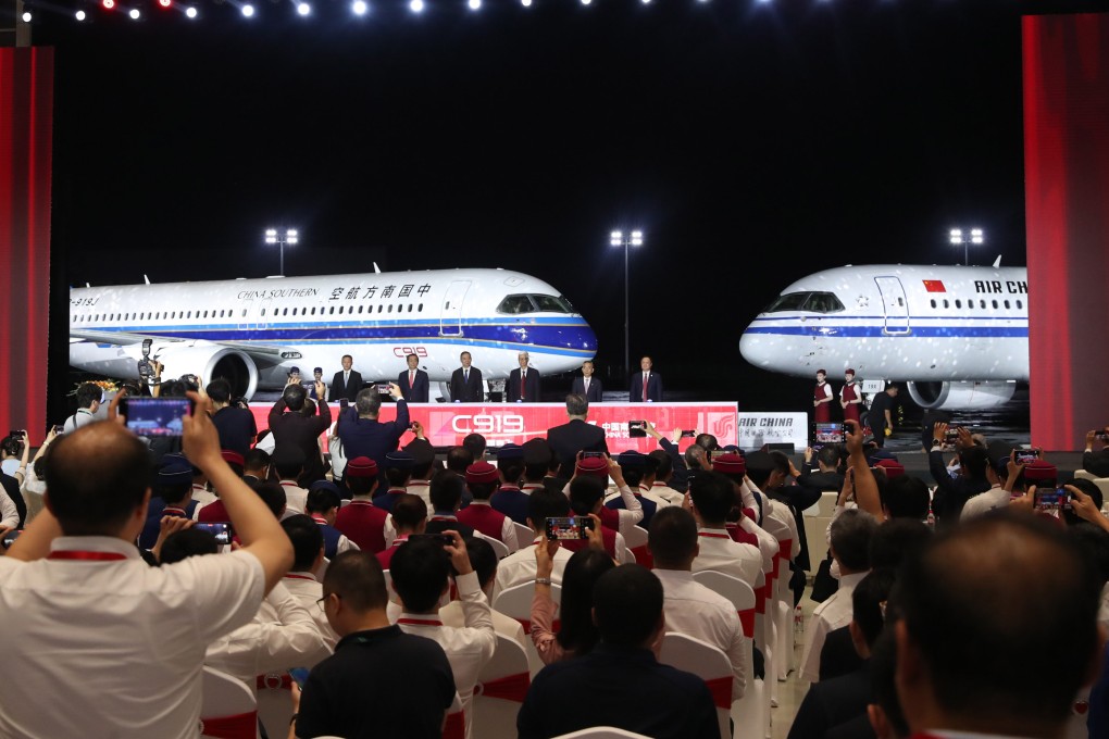 Air China and China Southern Airlines received their first C919 aircraft last week. Photo: Xinhua