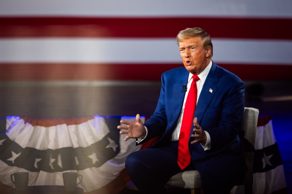 Former US president Donald Trump speaks at a town hall in Pennsylvania on September 4. Photo: EPA-EFE