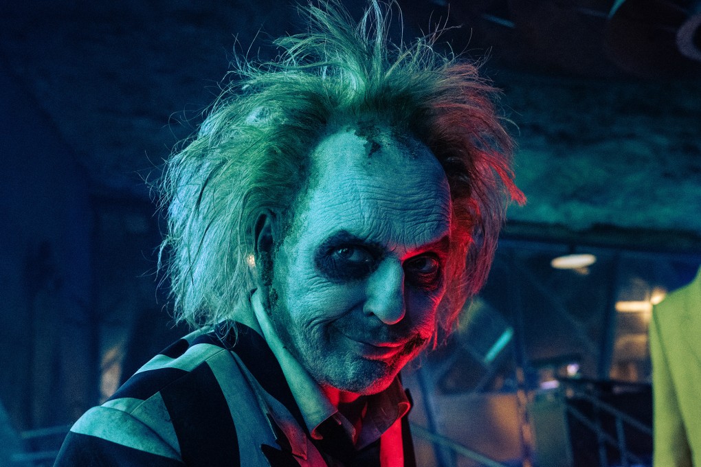 Michael Keaton in a still from Beetlejuice Beetlejuice. Tim Burton’s long-awaited sequel to his fantasy comedy is sure to provide entertainment this weekend, as is new Netflix murder mystery The Perfect Couple, and a K-drama so bad it must be seen to be believed. Photo: Warner Bros/TNS