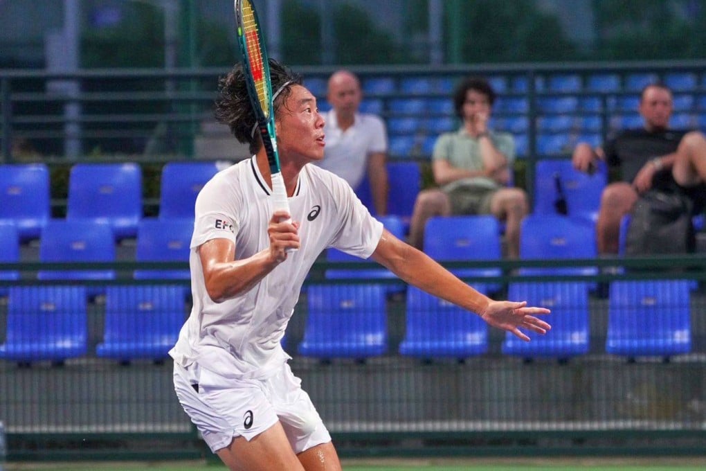 Fourth seed Coleman Wong had 27 aces across his three previous wins but managed only five in the semi-final. Photo: HKCTA
