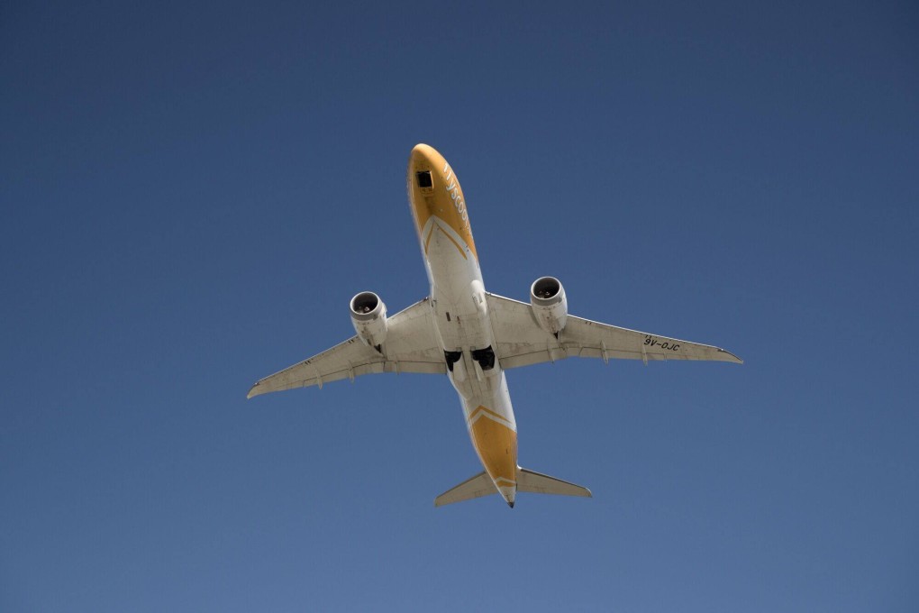A Scoot plane hit turbulence during a flight from Singapore to Guangzhou. File photo: Bloomberg