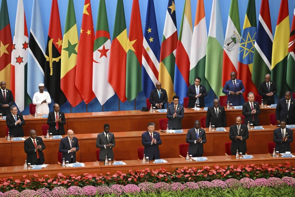 African leaders applaud Chinese President Xi Jinping after his speech at the opening ceremony of the Forum on China-Africa Cooperation at the Great Hall of the People in Beijing on September 5. Photo: AP