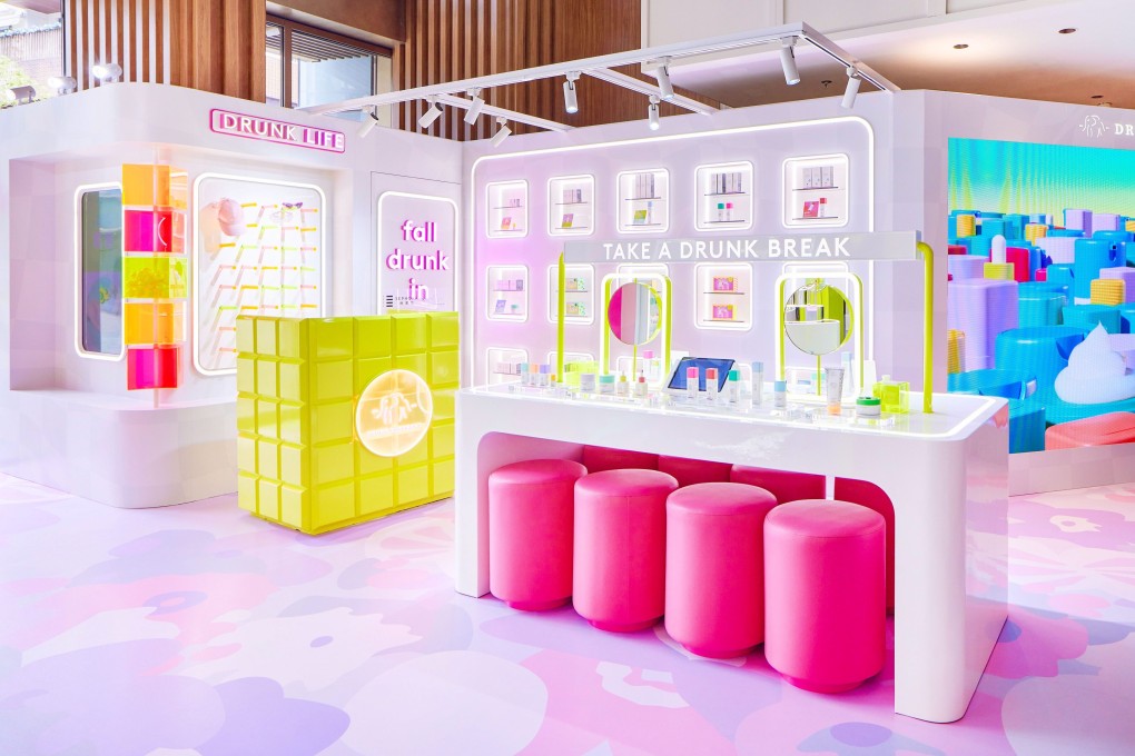 A Drunk Elephant pop-up booth in a Shanghai mall. Photo: Handout