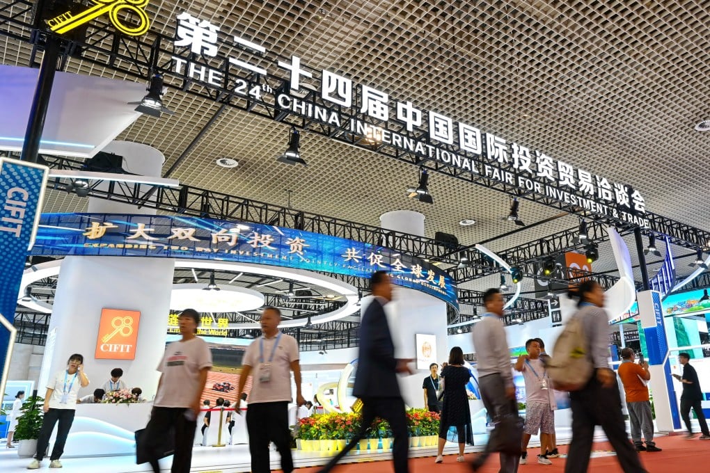 People attend the 24th China International Fair for Investment and Trade (CIFIT) in Xiamen, Fujian province, on Sunday. Photo: Xinhua