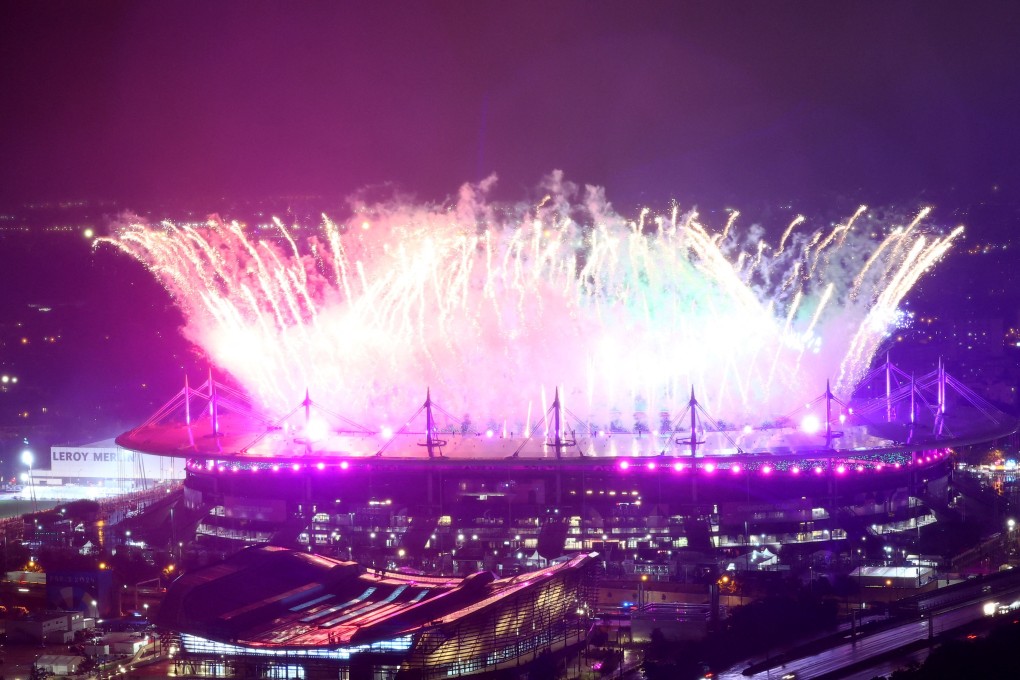 Fireworks explode above the Stade de France during the closing ceremony for the 2024 Paris Paralympics. Photo: Reuters