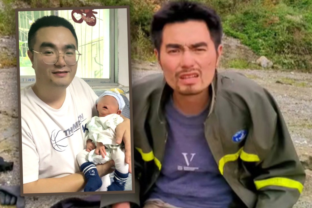 A hero in China, who saved countless flood victims two years ago, is now receiving public blessings in celebration of his son’s birth. Photo: SCMP composite/Douyin