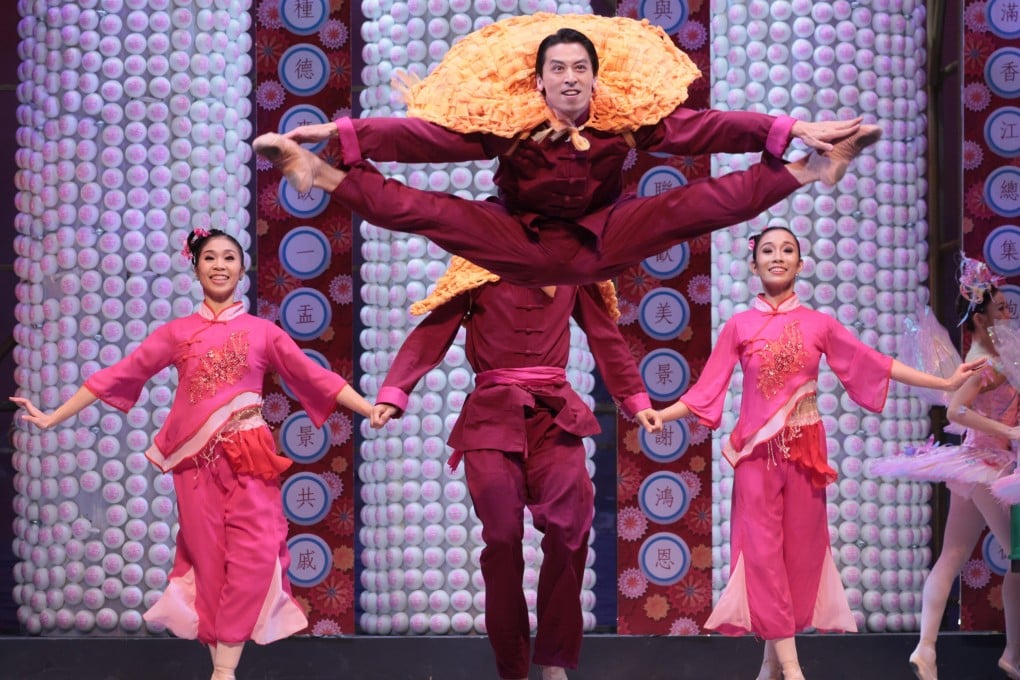 A scene from The Nutcracker by Hong Kong Ballet that features the Cheung Chau Bun Festival. Photo: courtesy Hong Kong Ballet