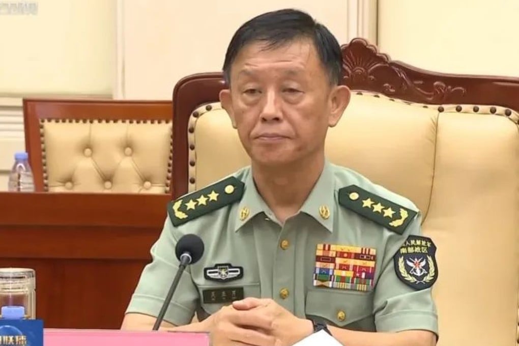 Wu Yanan, commander of the People’s Liberation Army’s Southern Theatre Command spoke by phone to Samuel Paparo, commander of the US Indo-Pacific Command on Tuesday morning. Photo: Weibo/野马共和