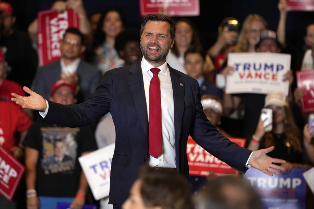 Republican vice-presidential nominee Senator J.D. Vance has pushed unfounded rumours Photo: AP