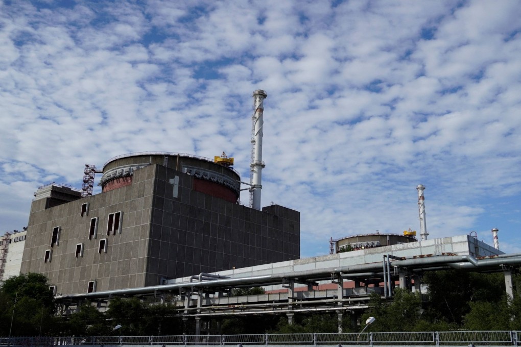 The Russian-controlled Zaporizhzhia nuclear power plant in Ukraine. Photo: AFP