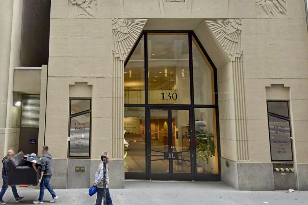 The Hong Kong Economic and Trade Office in San Francisco, one of three that could close if a bill is signed into law. Photo: Handout