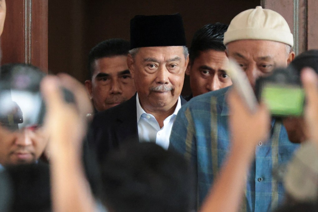 Former Malaysian prime minister Muhyiddin Yassin leaves court after a hearing into his case last month. Photo: Reuters