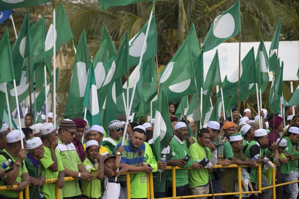 Supporters of Pan-Malaysia Islamic Party (PAS) gather on election nomination in Langkawi, Malaysia, in 2018. Photo: AP