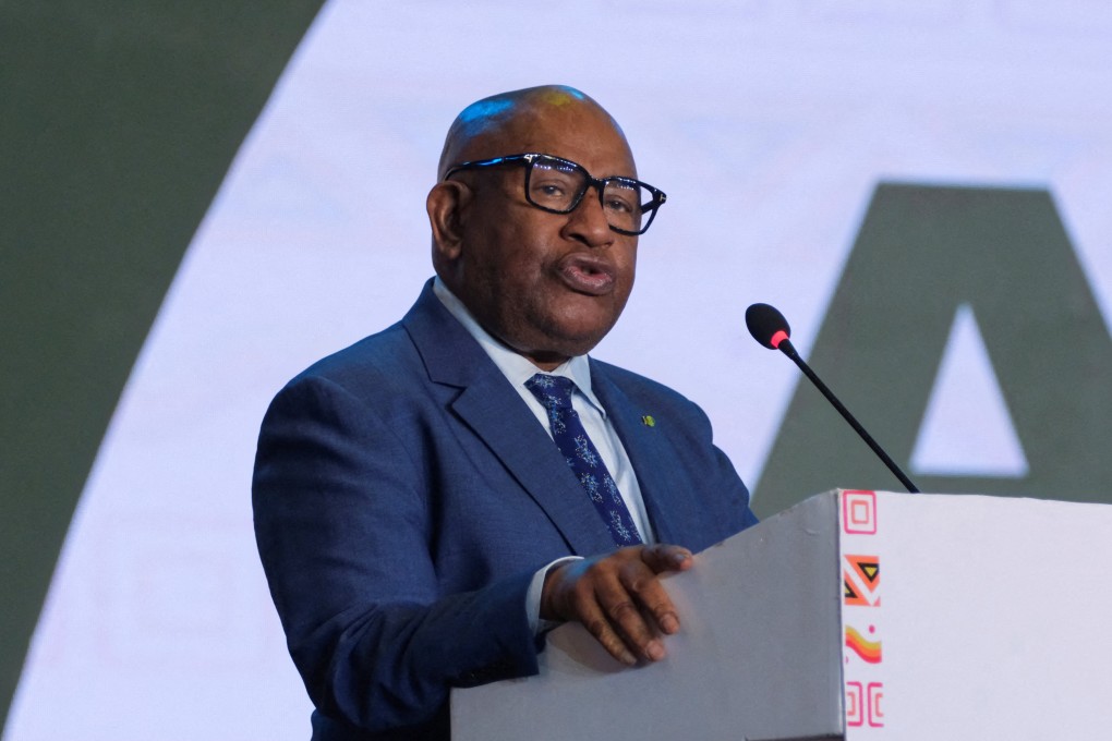 Comoros President Azali Assoumani gives a speech during the opening event of the African Union’s conference on reparations in Accra, Ghana, in November 2023. Photo: Reuters