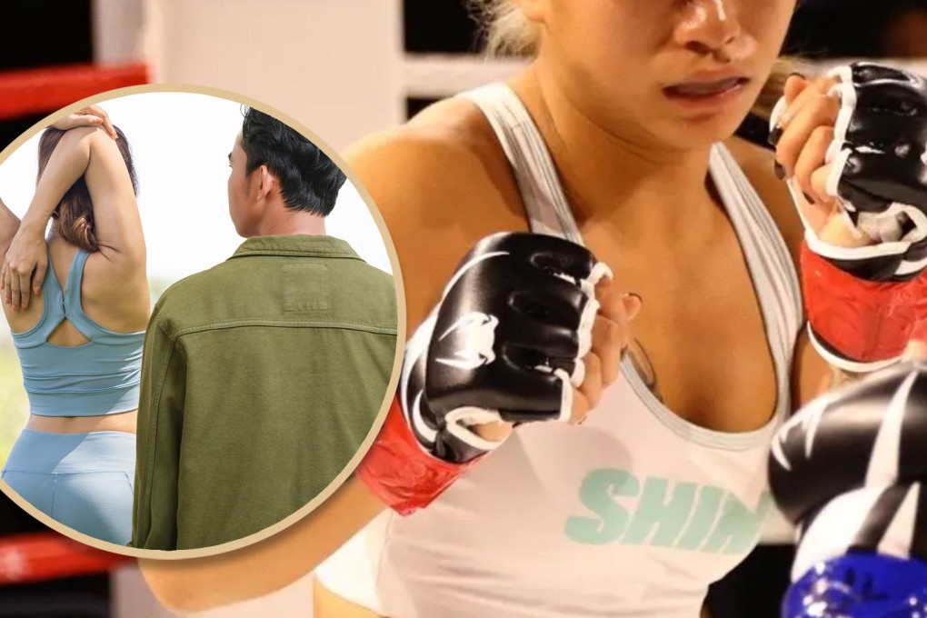 A Chinese MMA athlete is experiencing online backlash for opting to report a groping incident to the police rather than retaliating. Photo: SCMP composite/Shutterstock/Douyin