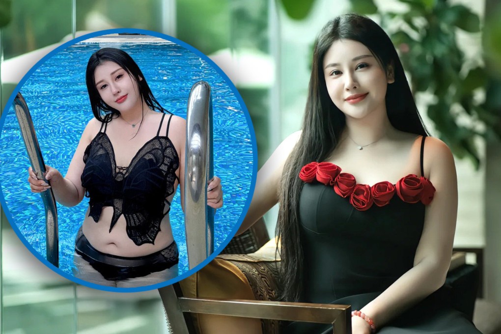 A plus-size Chinese model is celebrated for promoting body positivity and partnering with brands that embrace curvier figures. 
Photo: SCMP composite/Xiaohongshu