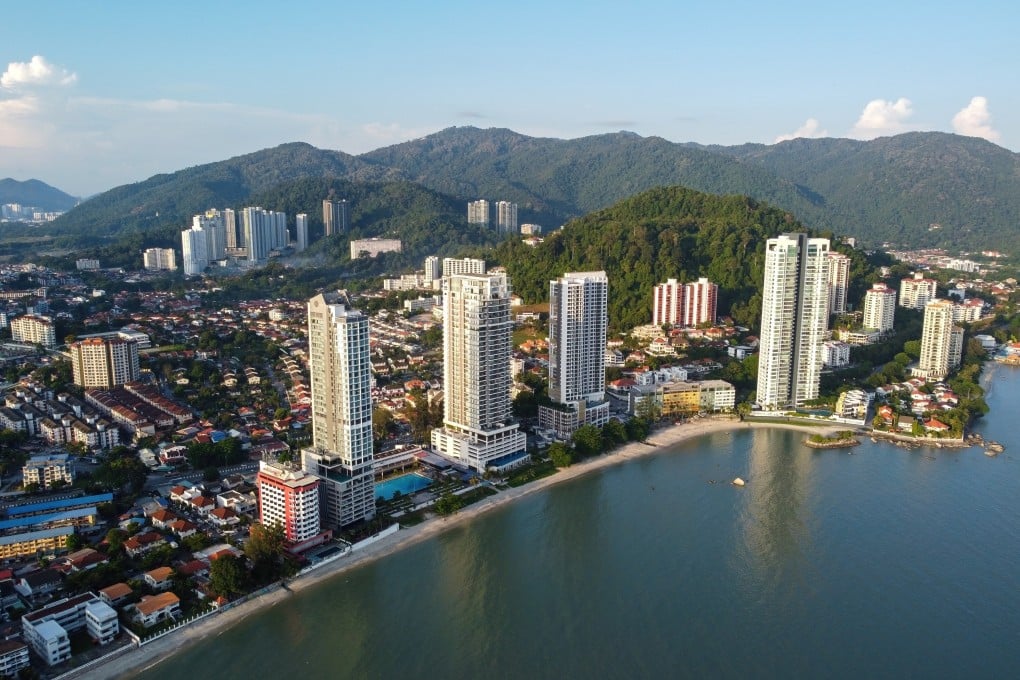 Tanjung Tokong on Penang Island. A 275-kilovolt transmission line that spans the Penang Strait, connecting Butterworth to the island, is being constructed. Photo: Shutterstock