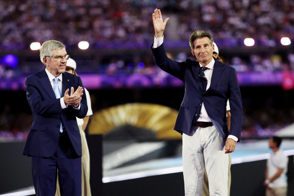 Former Olympic champion and current World Athletics president Sebastian Coe (right) is among the candidates to take over from Thomas Bach (left) as International Olympic Committee president. Photo: Reuters