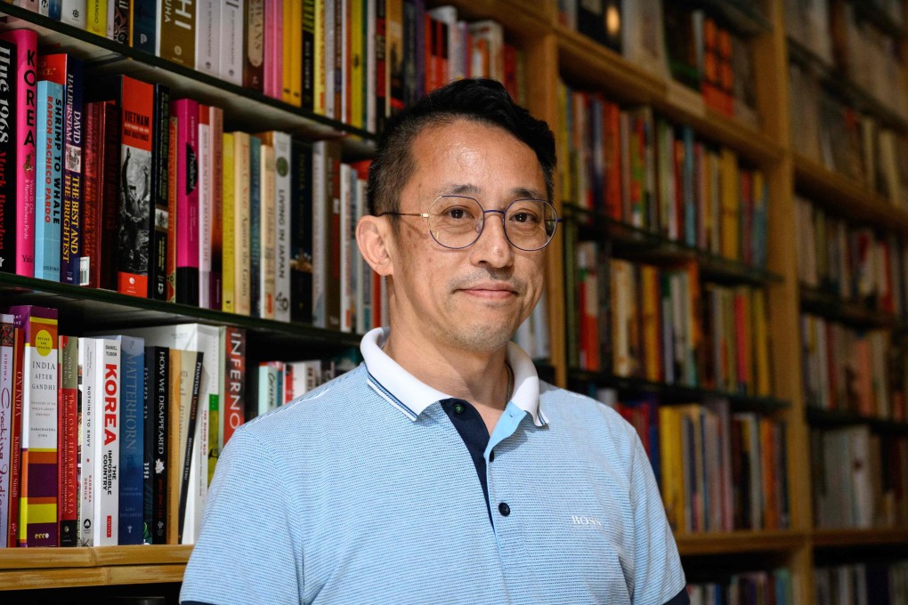 Yu Miao, owner of JF Books, at his bookstore in Washington, the US, on September 6, 2024. The Chinese bookseller says he procures books from mainland China, Taiwan and Hong Kong. Photo: AFP