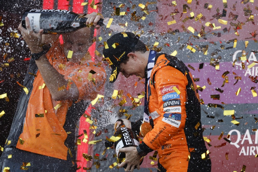 Australian driver Oscar Piastri’s win in the  Azerbaijan Grand Prix made him the sixth different winner in the past eight races. Photo: EPA