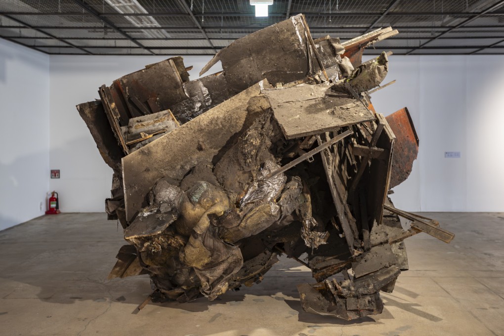 The Blind Leading the Blind #91, by Peter Buggenhout (2018-2023). The work is part of “Pansori”, the main exhibition at the 2024 Gwangju Biennale, a contemporary art biennale in South Korea. Photo: Gwangju Biennale