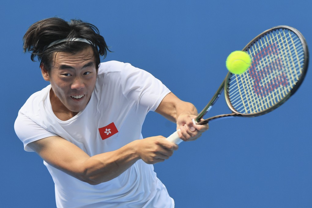 Coleman Wong of Hong Kong saved five match points on his way to defeating China’s Wu Yibing in the third round of the Asian Games singles in Hangzhou last year. Photo: Dickson Lee
