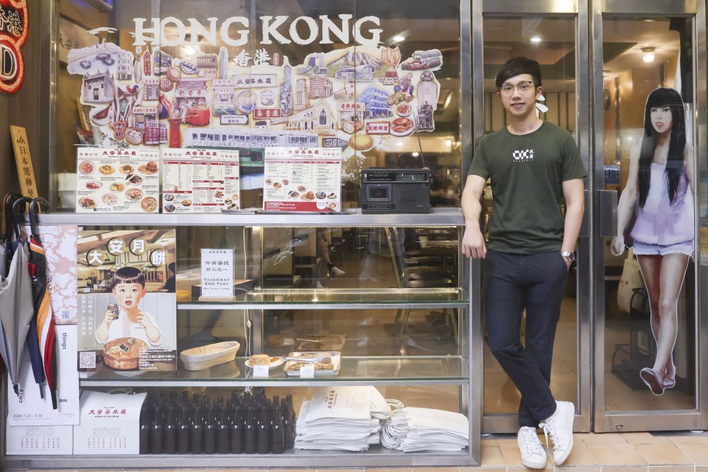 Hogan Cheng, co-founder of Kongcept, and an organiser of the Bing Sutt Kongcept Festival, which celebrates traditional Hong Kong food culture, at Tai On Coffee & Tea Shop in Yau Ma Tei on September 4, 2024. Photo: Jonathan Wong