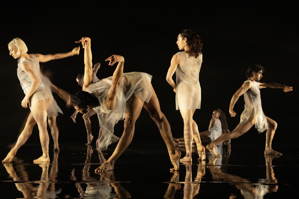 Company Wayne McGregor performs a scene from Deepstaria. The new dance piece, which uses AI to “recompose” the score each time it is performed, will show at Hong Kong’s Xiqu Centre, in the West Kowloon Cultural District, on September 20 and 21. Photo: Ravi Deepres