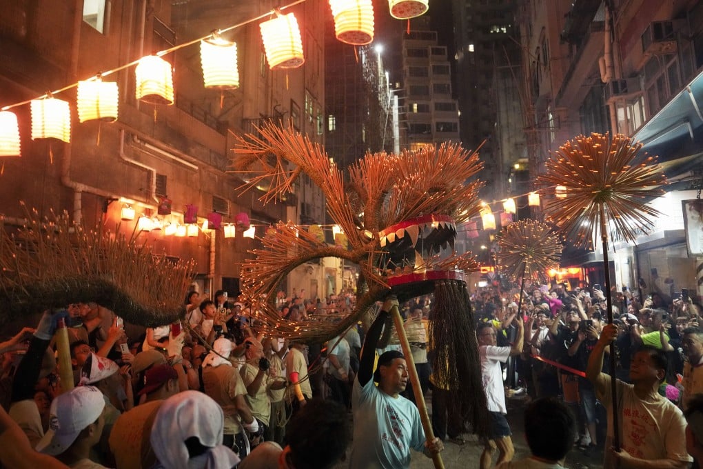 Tai Hang Fire Dragon Dance. The city only received 440,800 visitors between Sunday and Tuesday. Photo: Elson Li