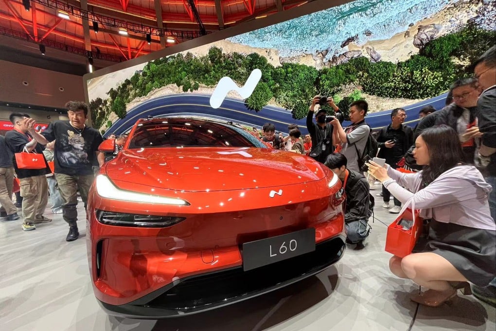 Nio unveiled the Onvo L60 sport-utility vehicle in Shanghai in May 2024. Photo: Daniel Ren