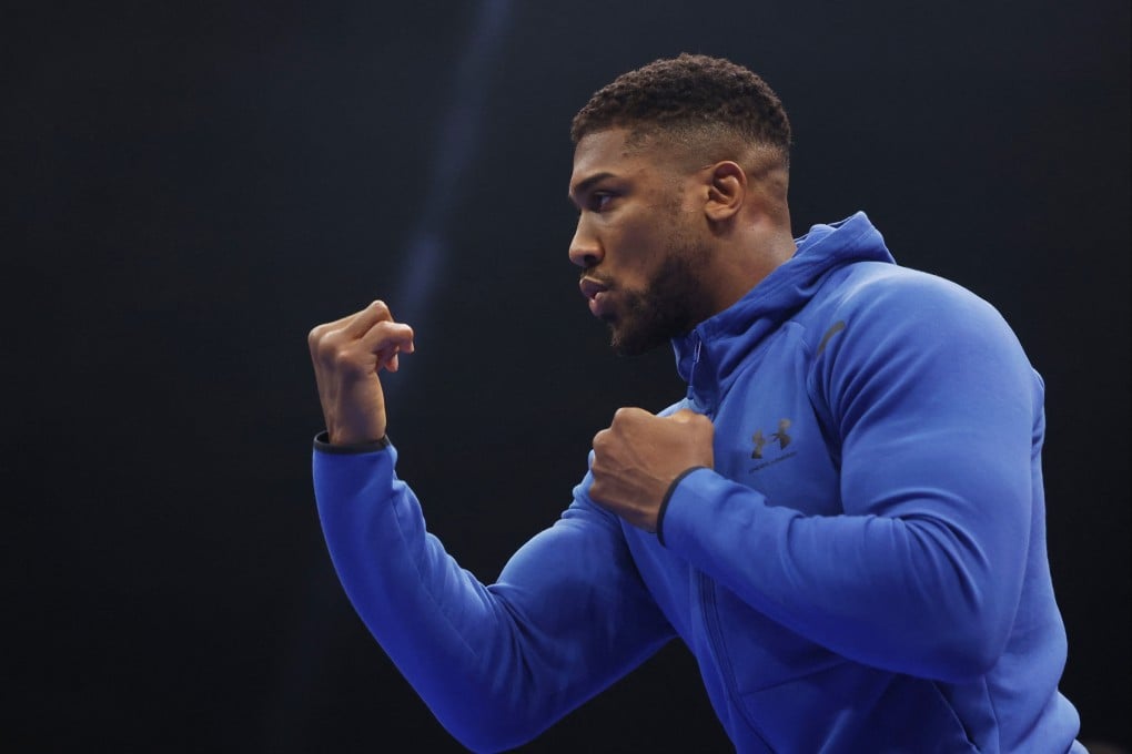 A win for Anthony Joshua against Daniel Dubois on Saturday would mean climbing the mountain once again, but a defeat could mean hanging up his gloves. Photo: Reuters