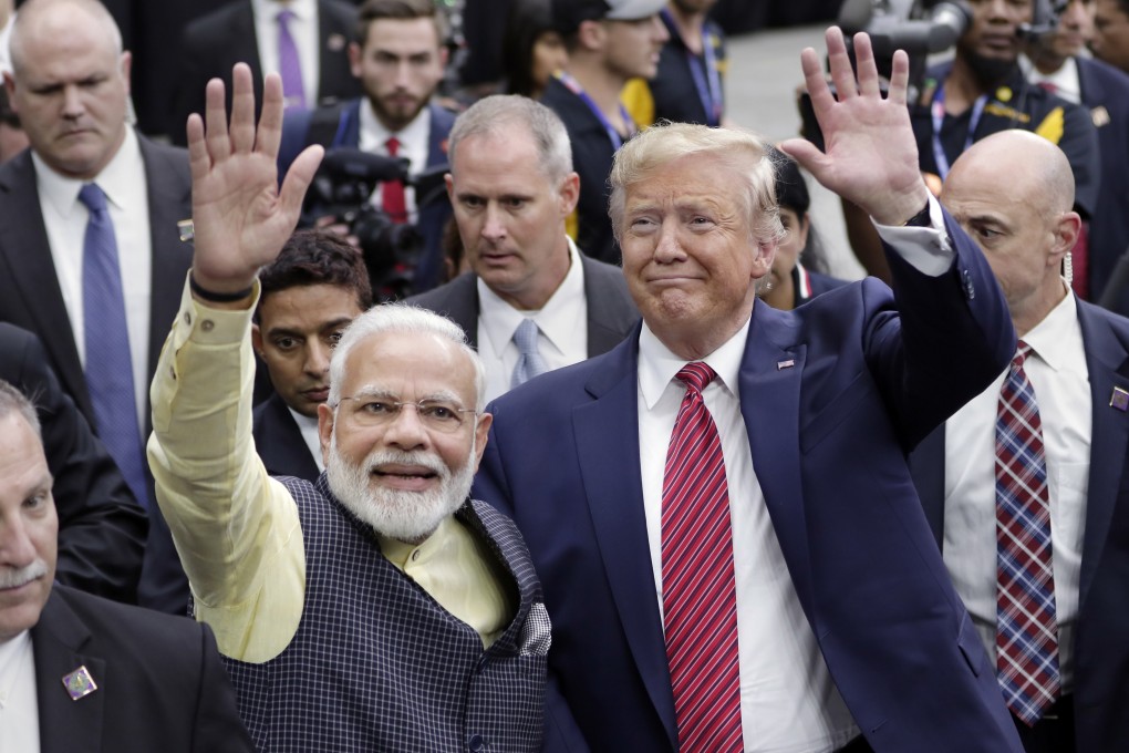 Indian Prime Minister Narendra Modi and then-US President Donald Trump in Houston, Texas, in 2019. Trump has said he will be meeting with Modi next week, but the Indian foreign ministry declined to confirm that on Thursday. Photo: AP