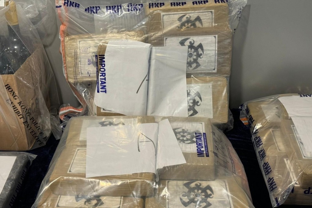 Police seized 31kg of suspected cocaine and 4 litres of the drug in liquid form in the hotel room. Photo: SCMP