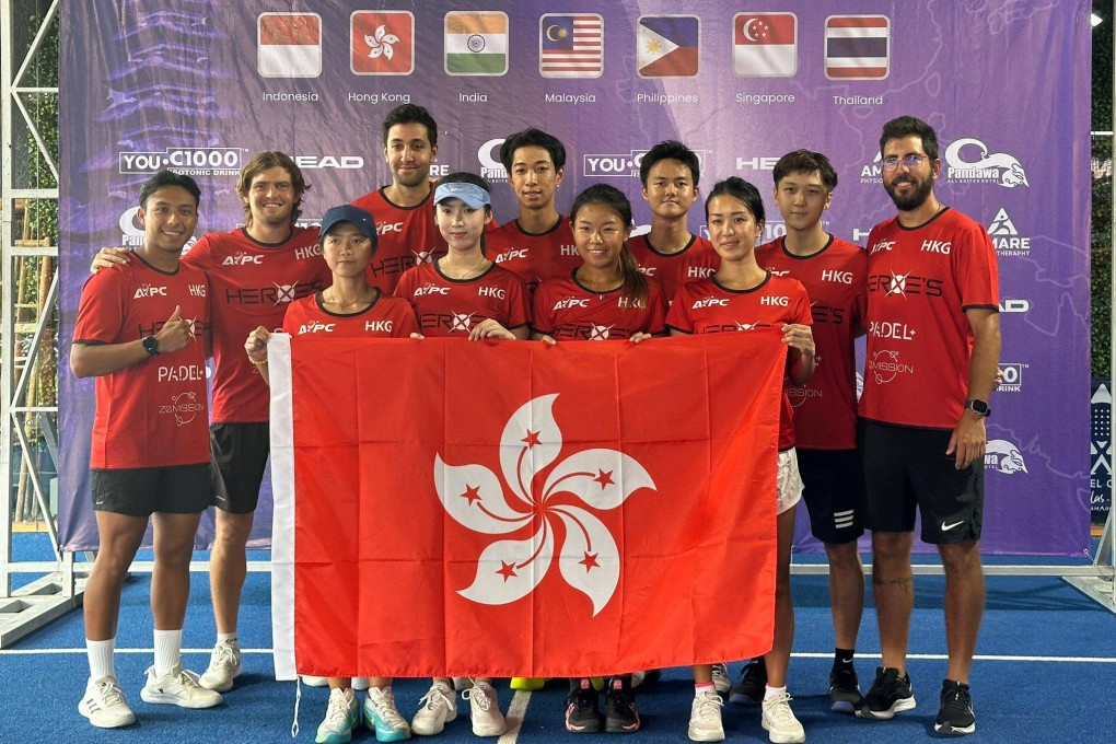 Six men and four women are representing Hong Kong at the inaugural Asia Pacific Padel Cup in Bali, Indonesia. Photo: HKCPA