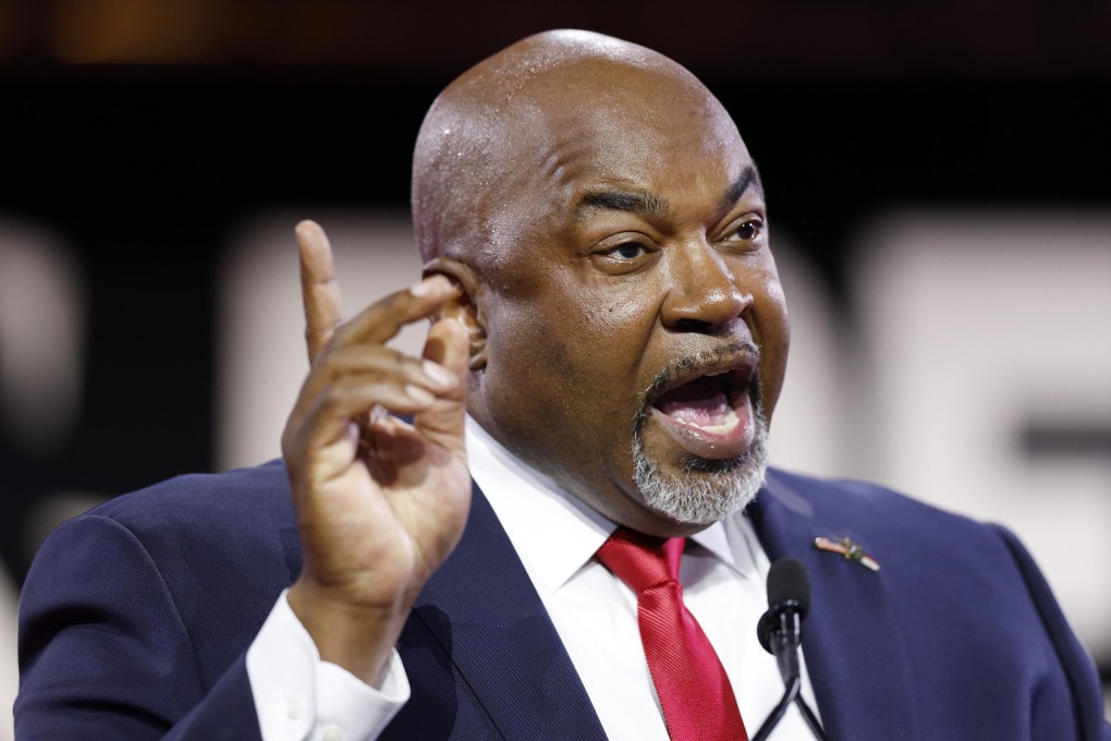 North Carolina Lieutenant Governor Mark Robinson speaks at a conference in Washington in June. Photo: TNS