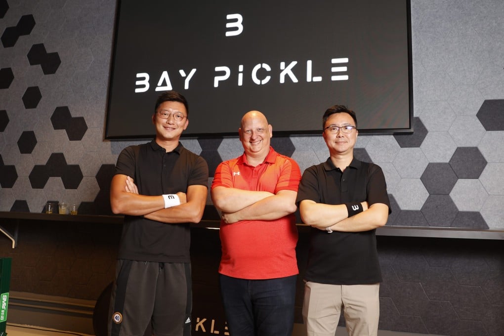 Bay Pickle co-founders Albert Fung (left) and Ken Deng (right) flank Steve Kuhn. Photo: Above the Line