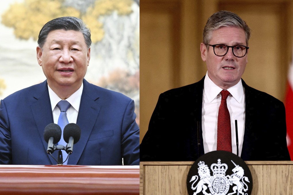 Prime Minister Keir Starmer initiated a telephone call with President Xi Jinping last month in a move towards a closer working relationship. Photo: Handout/SCMP Composite