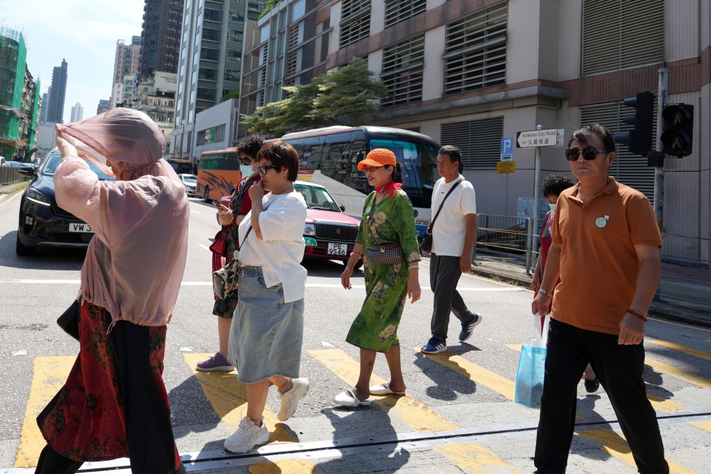 Mainland tourists are seen in To Kwa Wan earlier in September. Photo: Sam Tsang
