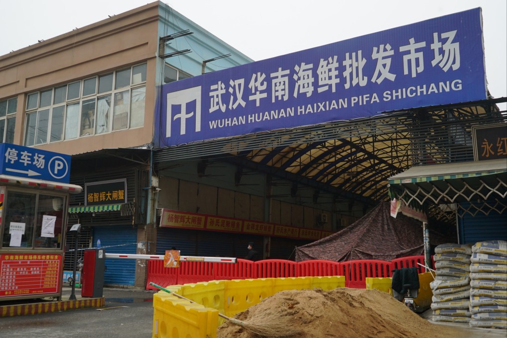 The Huanan Seafood Wholesale Market in Wuhan in central China’s Hubei province on January 21, 2020. Photo: AP