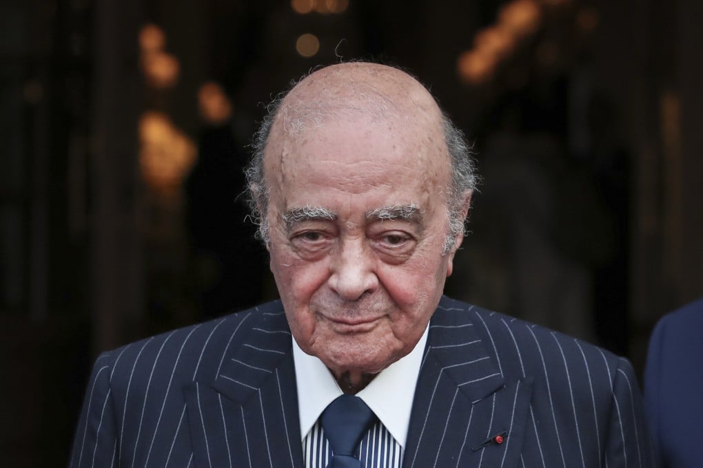 Mohammed Al-Fayed in Paris in 2016. Photo: AP