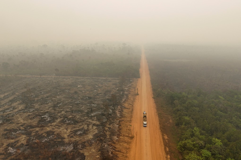 Forest fire devastation in the Amazon, in Labrea, Amazonas state, Brazil. Photo: Reuters