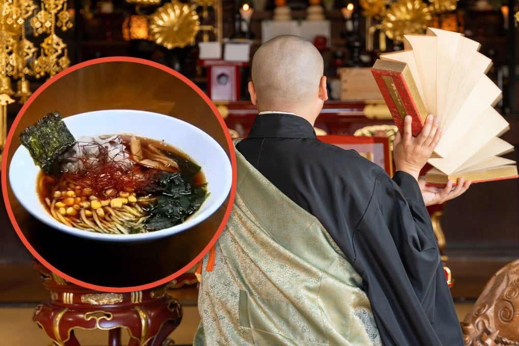 To support the upkeep of 60,000 wooden planks used for printing Buddhist scriptures, a Japanese temple sells ramen. Photo: SCMP composite/Shutterstock/YouTube
