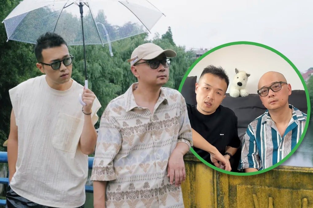 Two men in China became famous as “divorce partners” after living together platonically following their divorces.
Photo: SCMP composite/Xiaohongshu