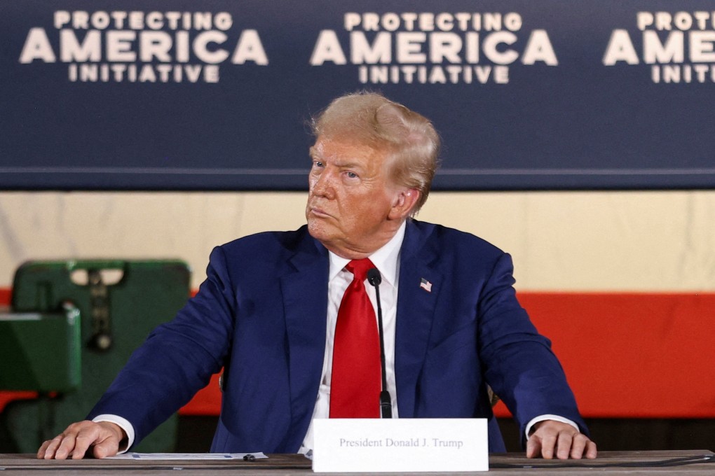 Donald Trump at a round table event with local farmers and officials in Smithton, Pennsylvania. Photo: Reuters