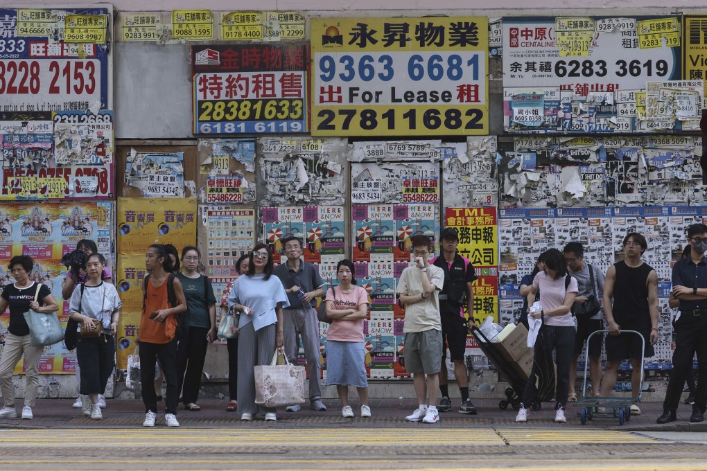 Shuttered street-level retail shops in Causeway Bay in August 2024. Photo: Edmond So
